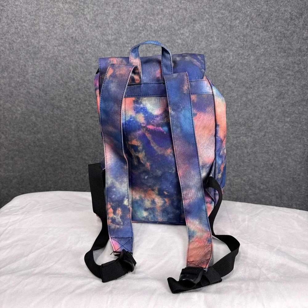 Herschel Supply Co Retreat Small Backpack Galaxy Tie Dye Blue Pink Orange Multi